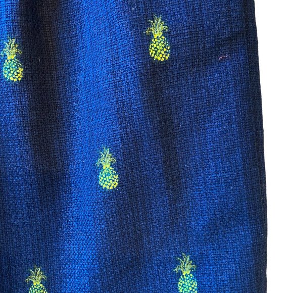 J. Crew Women's Pineapple Printed Basketweave Preppy Academia Mini Skirt-size 6 - Picture 4 of 13